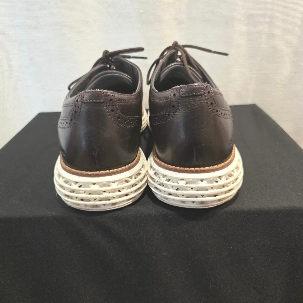 Cole Haan OriginalGrand Wingtip Oxford Dark Brown Leather‎ Sz 13 Mens Shoes